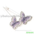 floral butterfly design Rhinestone crystal hair barrette HF80494